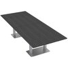 Skutchi Designs Rectangle 10 Person Conference Room Table, 48" X 10 ft X 29", Asian Night HAR-REC-48X119-DOU-ASIANNIGHT